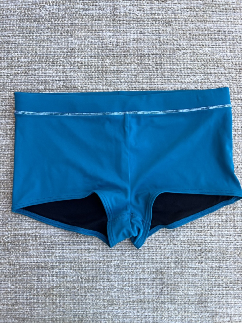 Lands' End Swim Sporty Boy Short Bottoms teal blue size 10 - Picture 7 of 7